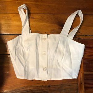 Promesa White Crop Top - New - From VICI